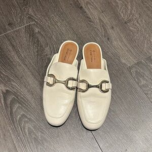 Call It Spring Alizee Loafer Sandals - White/Cream/Beige